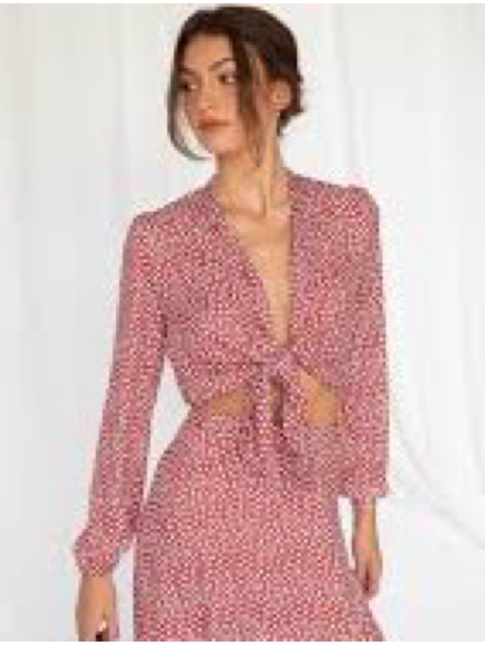 NWT Revolve Resa Luna Blouse Floral Crop Top